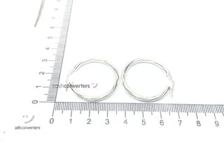 argollas plata 925mm