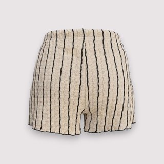 Shorts Premamá SHEIN Talla S Beige Rayas