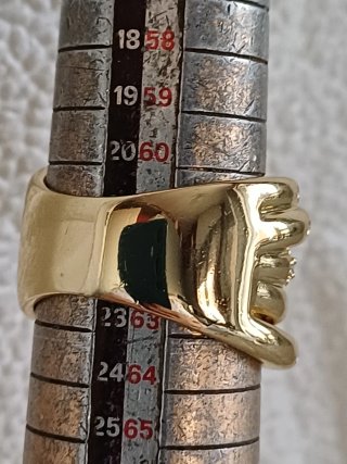 Anello oro con zirconi
