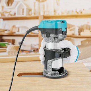 Herramienta Router, Router de Madera de 710W, Router para Carpintería con Tres Colet de Router, Herramienta Router de Madera con Base Fija, Router de Madera con Carcasa de Aluminio y Velocidad de ...