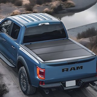 Cubierta de Tapa de Cama de Camión Tri-Fold, Compatible con Ford F-250 F-350 Super Duty de 1999-2024, Cama Styleside de 6.75' (81", 82") , Ajuste para Cama Interior de 6.7' x 5.4'/6.8' x 5.6', Cap...