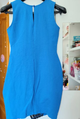 Vestido Guess Vintage Azul y Negro Talla M