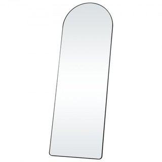 Specchio a Corpo Intero Curvato, 65" x 22", Grande Specchio a Terra, Specchio da Parete a Sospensione Montato a Terra con Supporto in Lega di Alluminio, Specchio per Camera da Letto