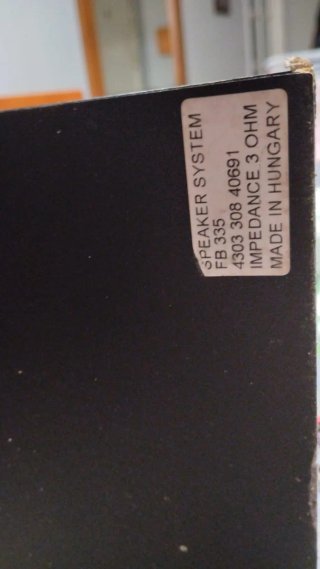 Pareja Altavoces Philips FB 335 (3 Ohm)
