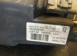 55736 9628666780 faro derecho peugeot 206