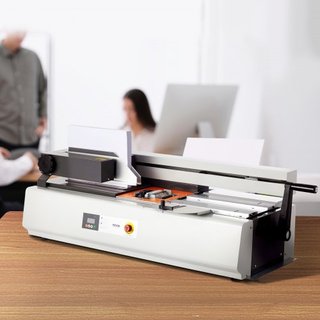 Máquina de Encuadernación Térmica, Máquina de Encuadernación con Capacidad para 400 Hojas, Encuadernador Térmico de 40 mm de Grosor A3 (Borde Corto)/A4/A5