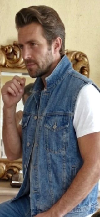 Chaleco Vaquero Hombre Talla S