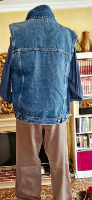 Chaleco Vaquero Hombre Talla S