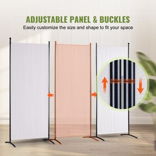 Divisori per stanza, divisori per stanza da 6,1 piedi e schermi privacy pieghevoli (3 pannelli), divisori per partizione in tessuto per ufficio, camera da letto, sala da pranzo, studio, indipendente...