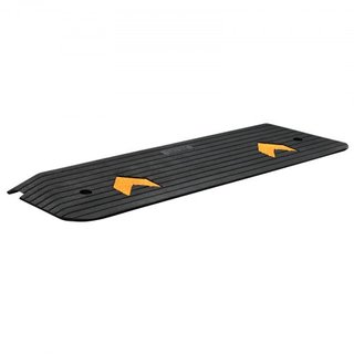 Rampa de Umbral de Goma Mejorada, Rampa para Sillas de Ruedas de 1" de Elevación para Puertas, Rampa de Bordillo Natural con Capacidad de Carga de 33069 lbs, Rampa de Bordillo de Goma con Superfic...
