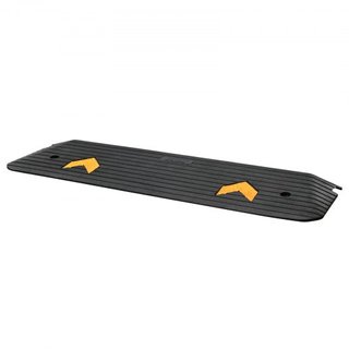 Rampa de Umbral de Goma Mejorada, Rampa para Sillas de Ruedas de 1" de Elevación para Puertas, Rampa de Bordillo Natural con Capacidad de Carga de 33069 lbs, Rampa de Bordillo de Goma con Superfic...