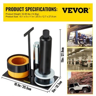 Extractor de Rodamientos de Portador y Piñón, Compatible con Dana 30,40,50,60,70, 80, Rodamientos Ford de 10.25", Herramienta Extractora de Piñón con 3 Clamshells, Extractor de Rodamientos de Acer...