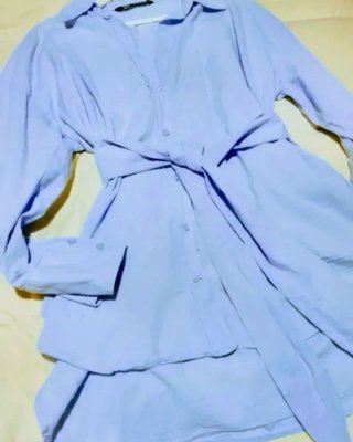 Vestido Camisero Blusa Zara Mujer Talla M