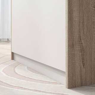 Banca de Madera Moderna con Respaldo, Banco Contenedor para Entrada y Dormitorio, 62.4X40X51.5Cm