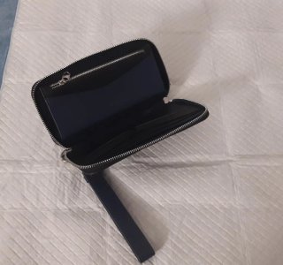 Monedero fiesta negro Zara