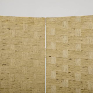 Biombo Interior de 4 Paneles de Madera, Separador Plegable Ahorra Espacio para Casa y Oficina, Altura 170Cm, Marrón