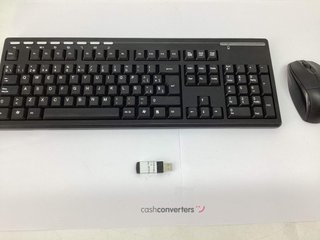 kit teclado y raton pc line multimedia wireless keyboard and mouse set