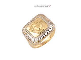 anillo oro 18k con piedra con circonita