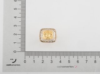 anillo oro 18k con piedra con circonita