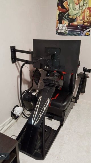 Cockpit de hierro para simulación. (sin sillón)