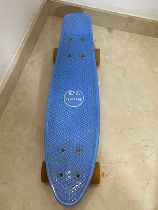 Skate plástico azul
