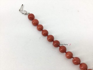 pulsera oro 18k con diamante,coral
