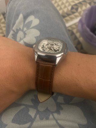 Reloj FREDRIC Esqueleto Marrón/Plateado