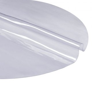 Protector de Mesa Transparente, Cubierta de Mesa Redonda de 48 pulgadas/1230 mm, Mantel de Plástico PVC de 1.5 mm de Grosor, Protector de Escritorio Impermeable para Escritorio, Mesa de Café, Mesa...