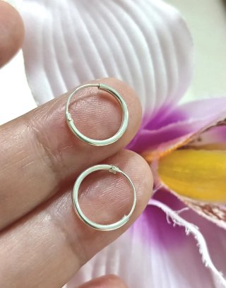 Real  Plata de Ley aros 12mm