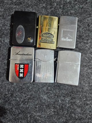 Lote de 6 mecheros Zippo y otros