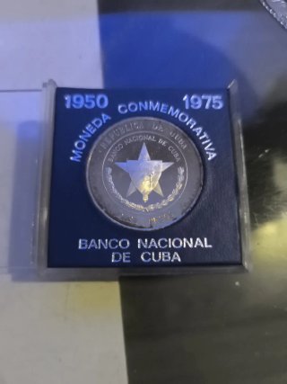 Moneda Conmemorativa Cuba 1950-1975