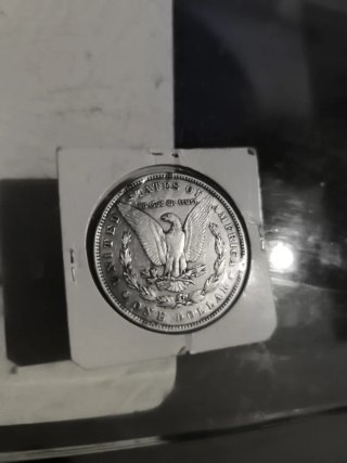 Moneda de Plata Antigua One Dollar
