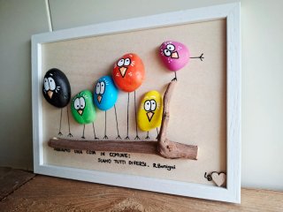 Quadro fatto a mano - pebble art