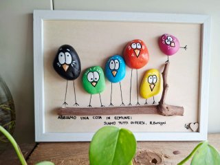 Quadro fatto a mano - pebble art