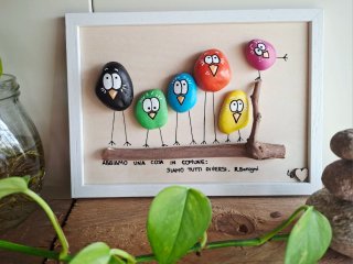 Quadro fatto a mano - pebble art