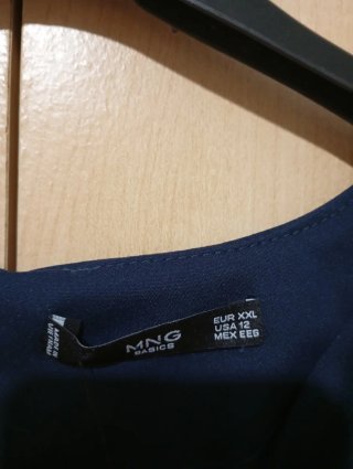 Vestido Mango azul talla xxl