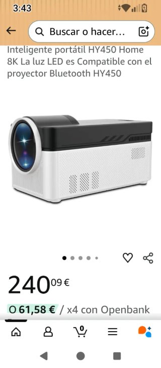Proyector MAGCUBIC LED 8K Ultra Short Throw