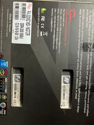 G.Skill Trident Z RGB DDR4 16GB (2x8GB)