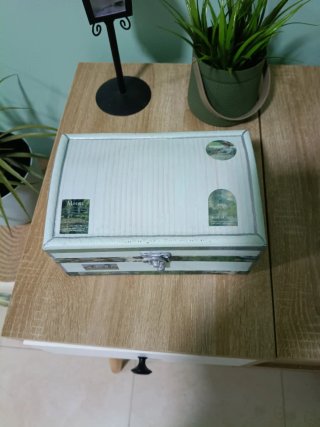 Caja decorativa madera estilo Monet
