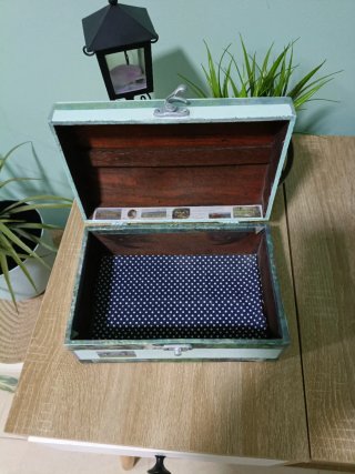 Caja decorativa madera estilo Monet