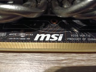 MSI GTX 580 2GB Tarjeta Gráfica Funciona perfectam