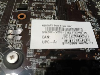 MSI GTX 580 2GB Tarjeta Gráfica Funciona perfectam