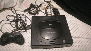 Consola Sega Saturn Negra