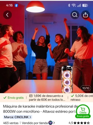 Altavoz Bluetooth Karaoke Radio Micrófono