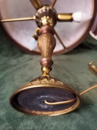 Lámpara de Sobremesa de Bronce "Art Nouveau"
