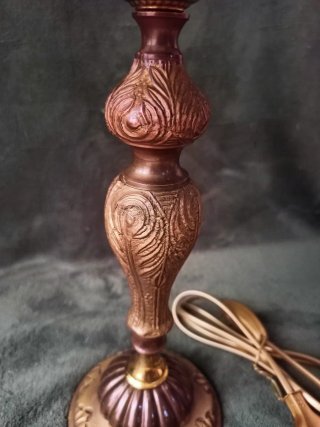 Lámpara de Sobremesa de Bronce "Art Nouveau"