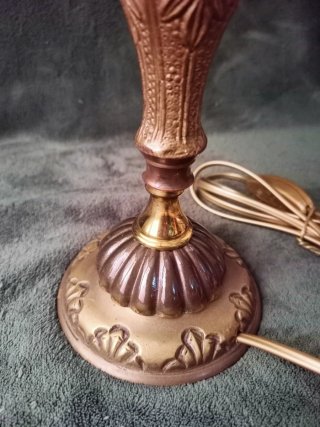 Lámpara de Sobremesa de Bronce "Art Nouveau"