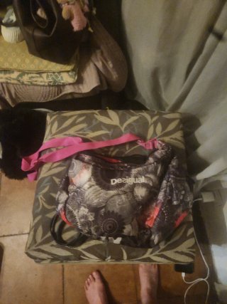 Bolso Desigual Multicolor y Rosa