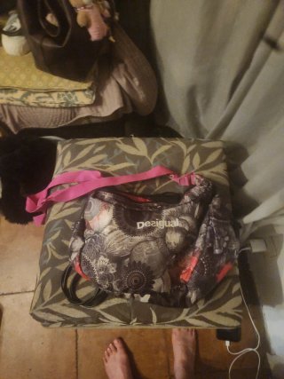 Bolso Desigual Multicolor y Rosa