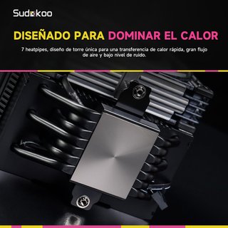 SUDOKOO SK700V MACH Disipador CPU 7HP 280WPantalla
